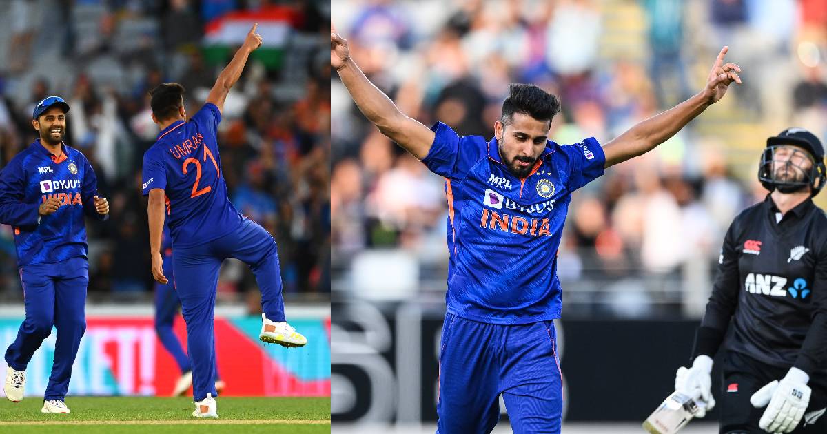 NZ vs IND: उमरान मलिक ने डेब्यू मैच में गेंदबाजी से बरपाया कहर, न्यूजीलैंड के इन खिलाड़ियों को दिखाया बाहर का रास्ता