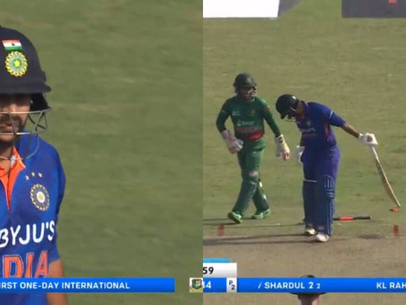 shardul-thakur-was-bowled-by-haqib-al-hasan-after-scoring-2-runs-in-3-balls