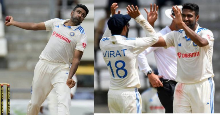 ind-vs-wi-ravichandran-ashwin-made-a-flurry-of-records-in-the-first-test-match-created-history-by-beating-veteran-players