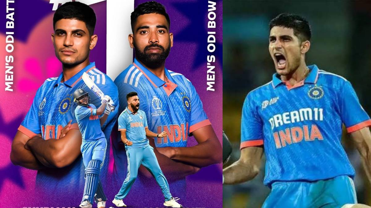 indian-players-shine-in-the-world-cup-shubman-gill-and-mohammed-siraj-become-number-one-players-in-icc-rankings