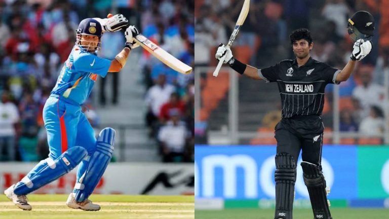 new-zealand-young-batsman-rachin-ravindra-created-history-by-defeating-sachin-tendulkar-recorded-this-special-record-in-his-name